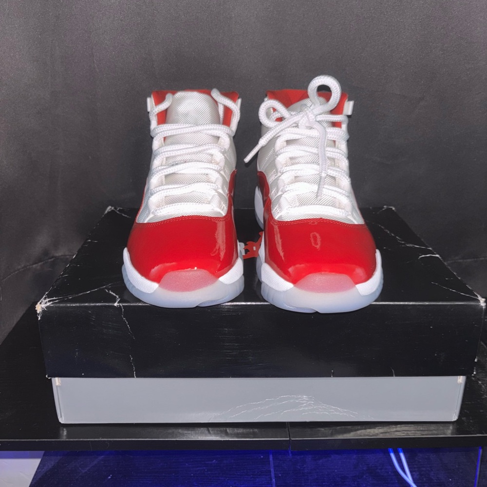 Jordan cherry red and white